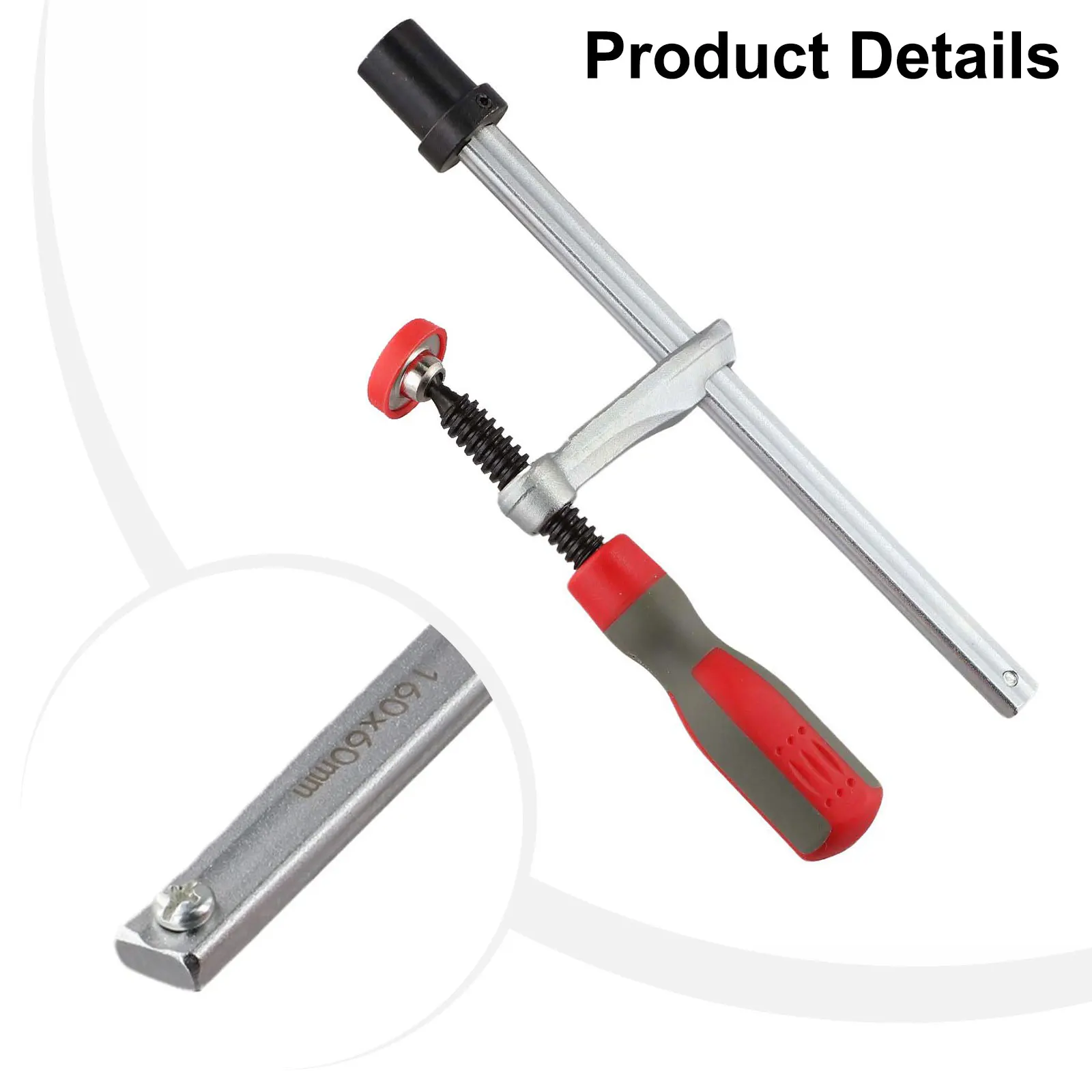 Abrazadera de sujeción para entusiastas del bricolaje, abrazadera de carpintería con orificio de 19mm, abrazadera de cola de milano de 160x60mm para bancos de carpintería