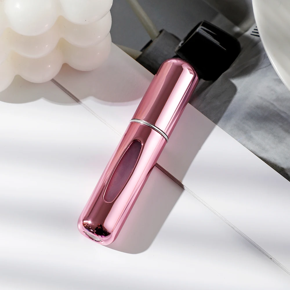 Portable Mini Travel High-end Perfume Bottle Base Refill Bottle Straight Charging Small Sample Perfume Aluminum Material