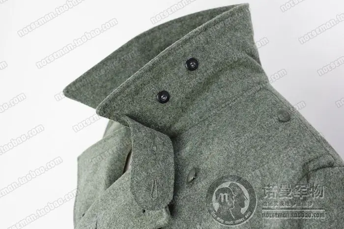 군사 REPRO WW2 2차 세계 대전 독일 육군 WH M40 1940 필드 그레이 울 GREATCOAT 코트 군복