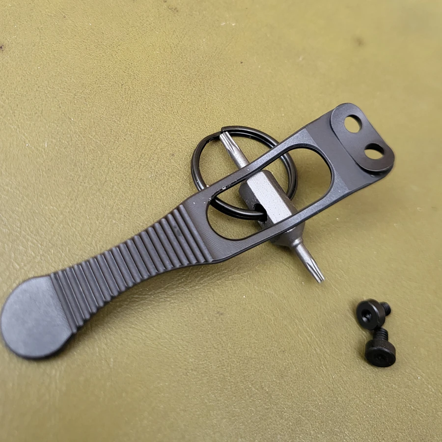 1 Piece Titanium Alloy Flashlight Torch Belt Clip Pocket Clip