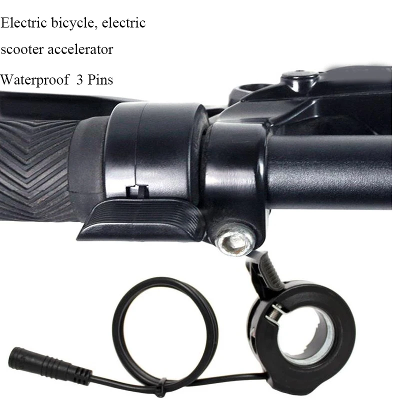 Scooter Accelerators  48V  Electric Mountain Bike Accelerator Waterproof  3 Pins Throttle For Electric Snow Bicycle