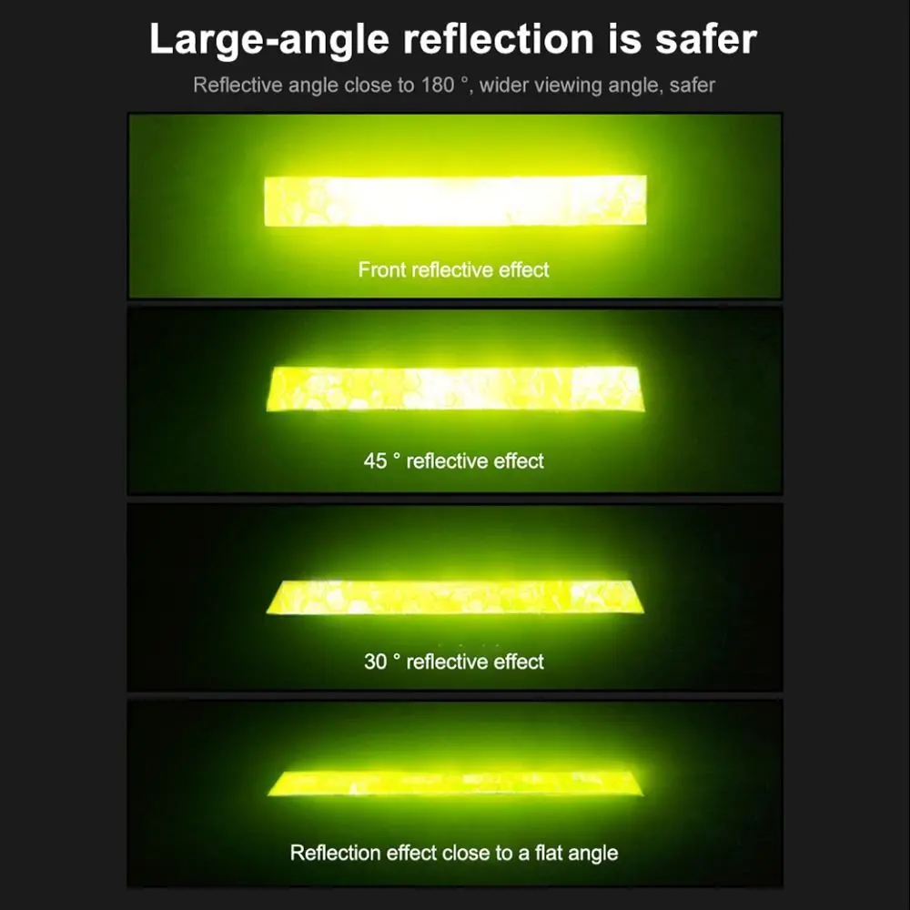 Safety Motorcycle Reflective Film Reflective Stickers Bicycle Wheel Decor Tape For Cycling Bike Reflective Tape Warning Strip