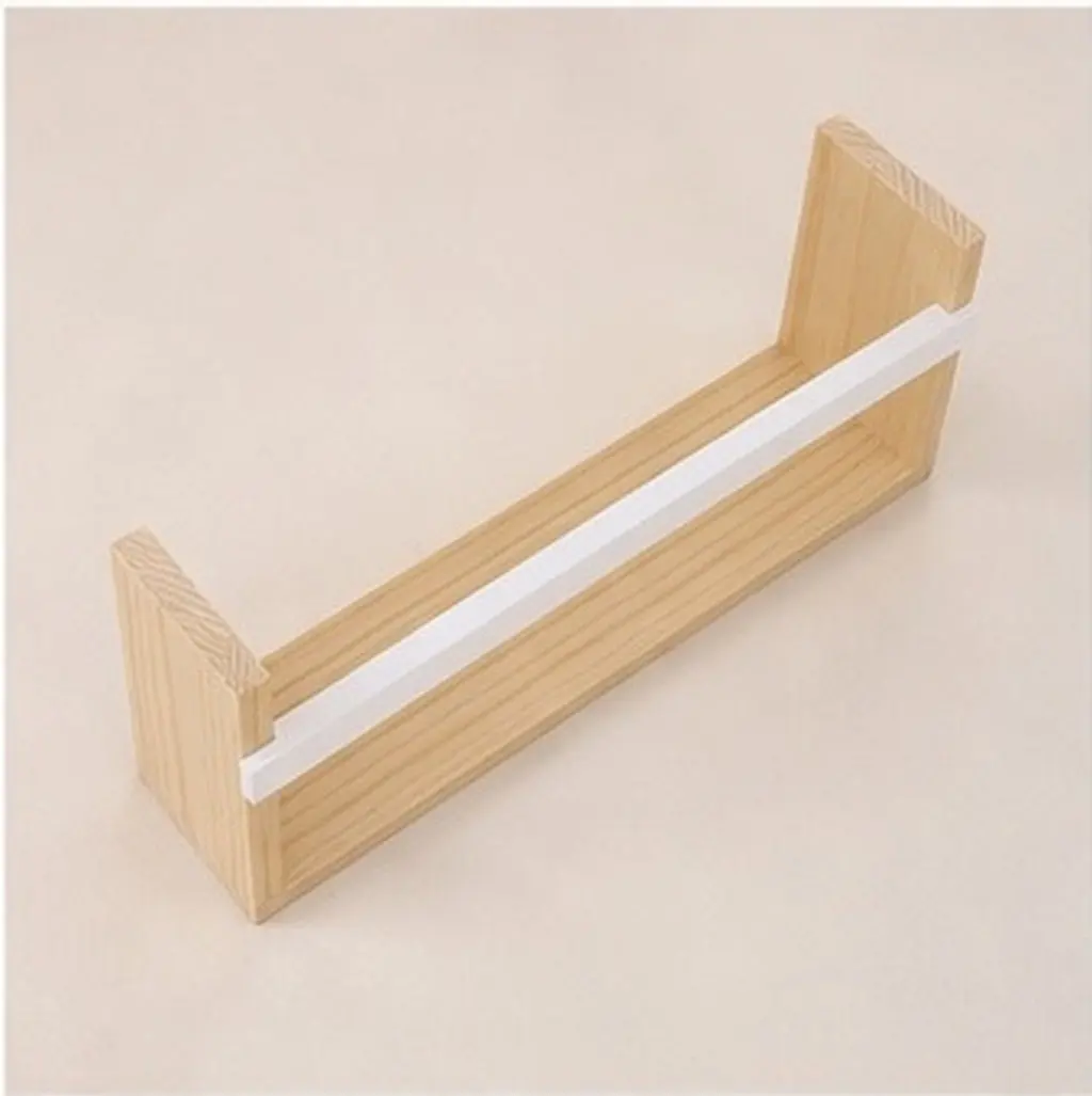 Wooden Floating Wall Shelf Wall Mounted Storage Rack for Bedroom Living Room Kitchen Decor and Display