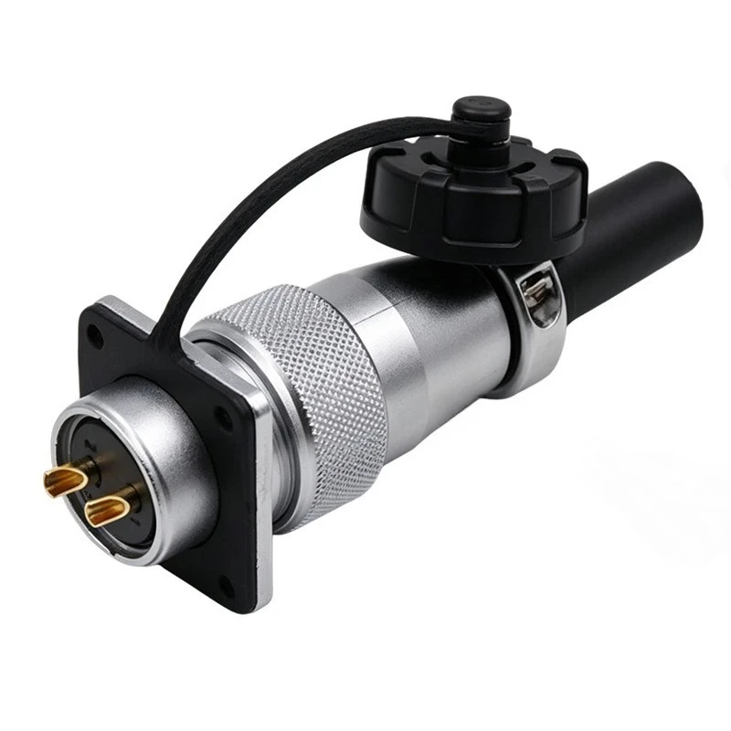 28type Multi‑core Square Base Aviation Plug Half‑set Industrial Waterproof Connector