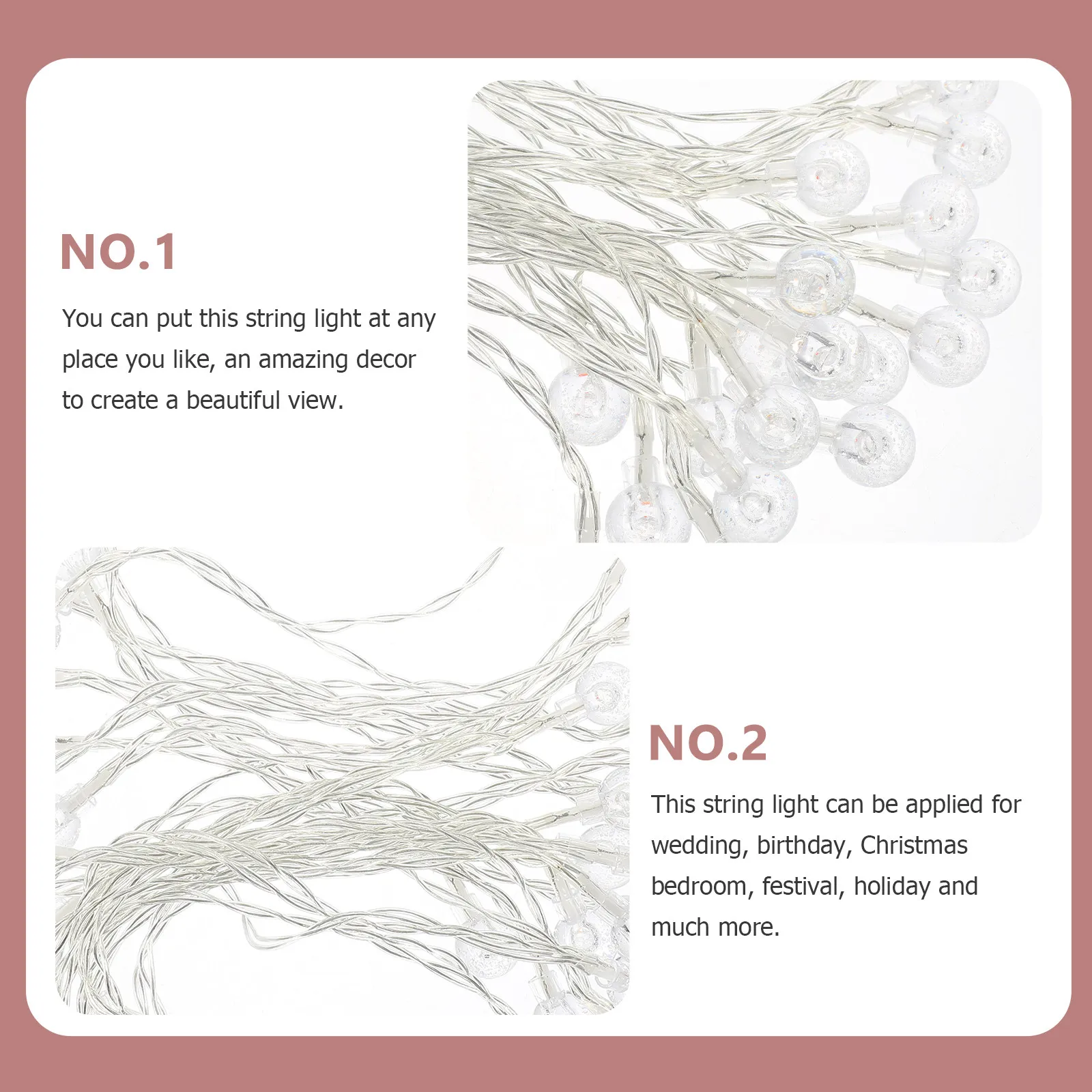 

Светодиодная гирлянда-шарики для декора спальни, свадьбы, вечеринки, для использования в помещении и на улице, для занавесов, романтическое освещение