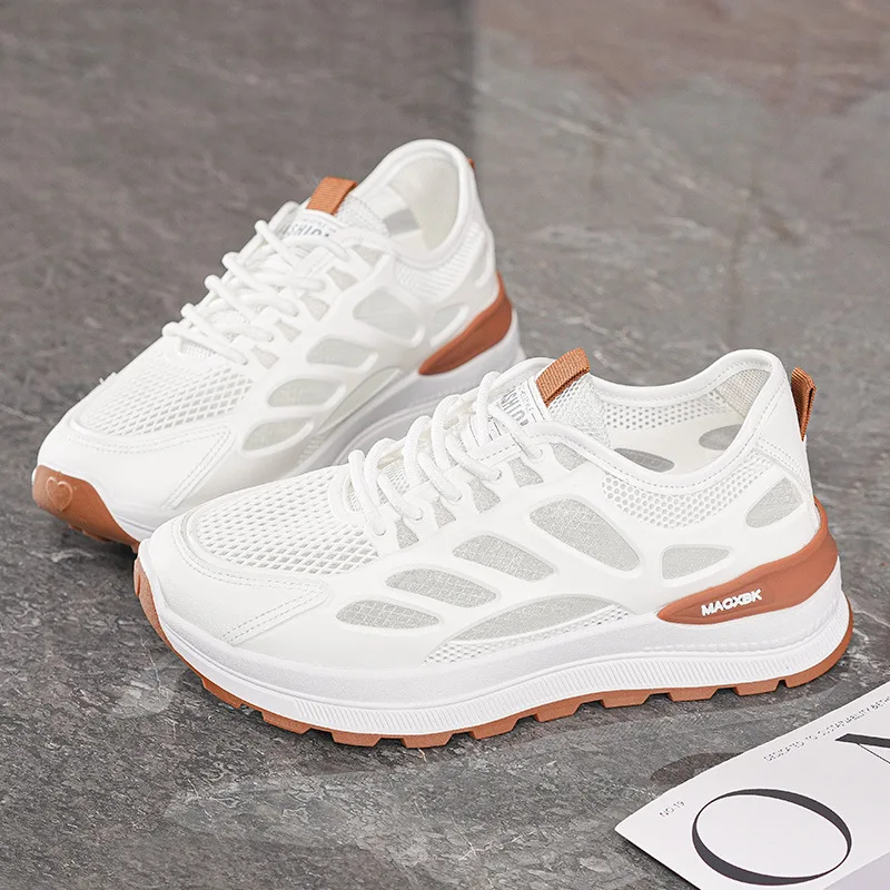 Sapatos para mulher ao ar livre malha tênis de verão confortável respirável oco sola macia sapatos casuais femininos tenis de mujer