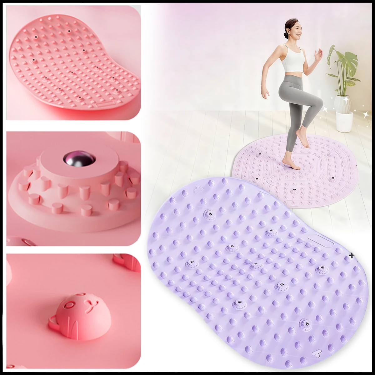 

Magnetic Therapy Foot Massage Mat Liquid Soft Silicone Material Anti-Slip Relaxation Fitness Foot Pad Acupressure Toe Pressure