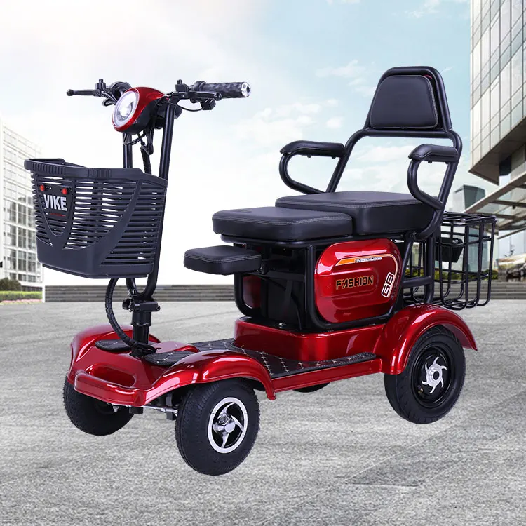 Electric Two-Person Four-Wheeled Scooter for Baby Beach or Golf Durable Electric Scooters Cart Wheelchair 350w 48V