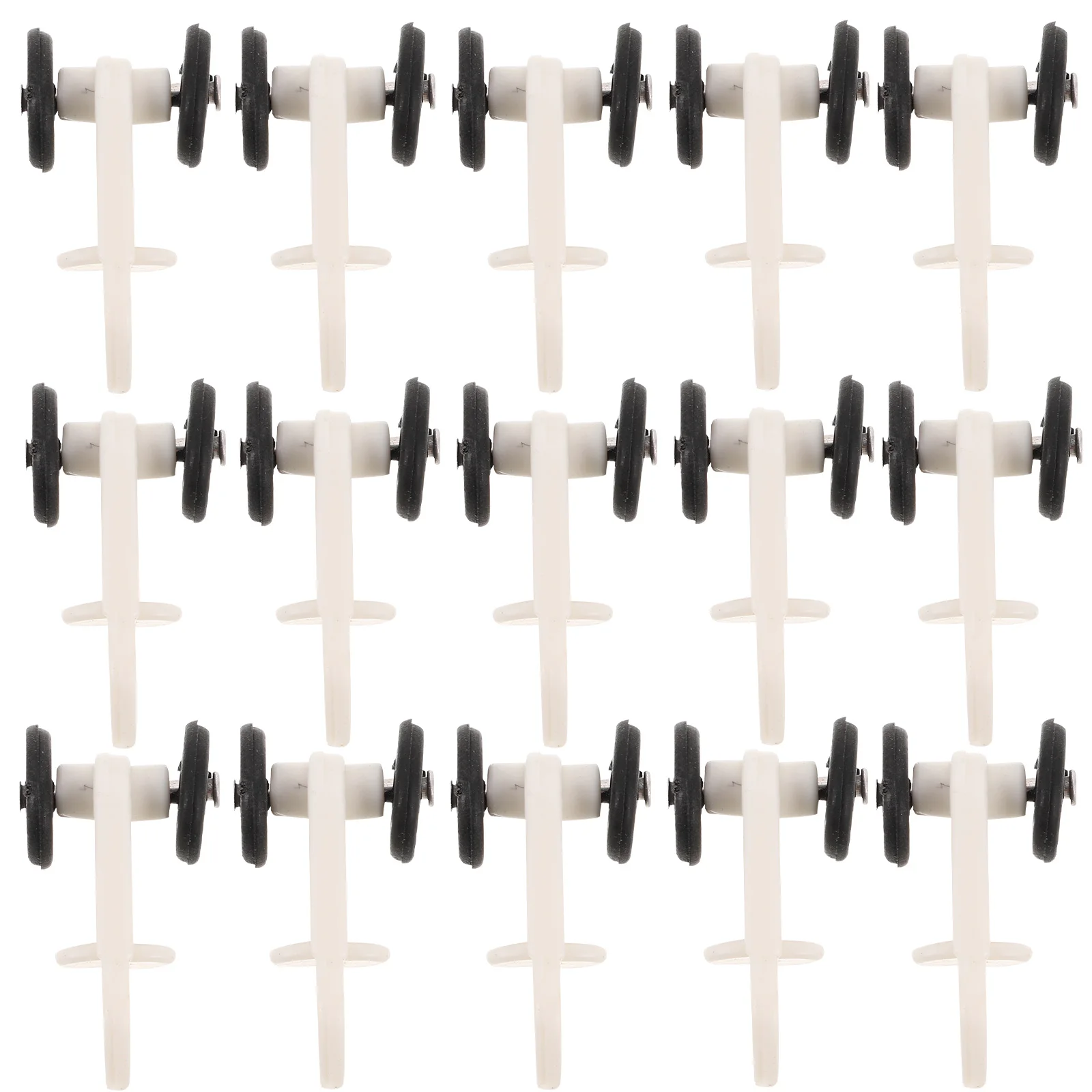 

50Pcs Curtain Track Gliders Plastic Wheeled Carriers 13mm Rail Pulley Heavy Duty Silent Rollers for Bedroom Living Room Office