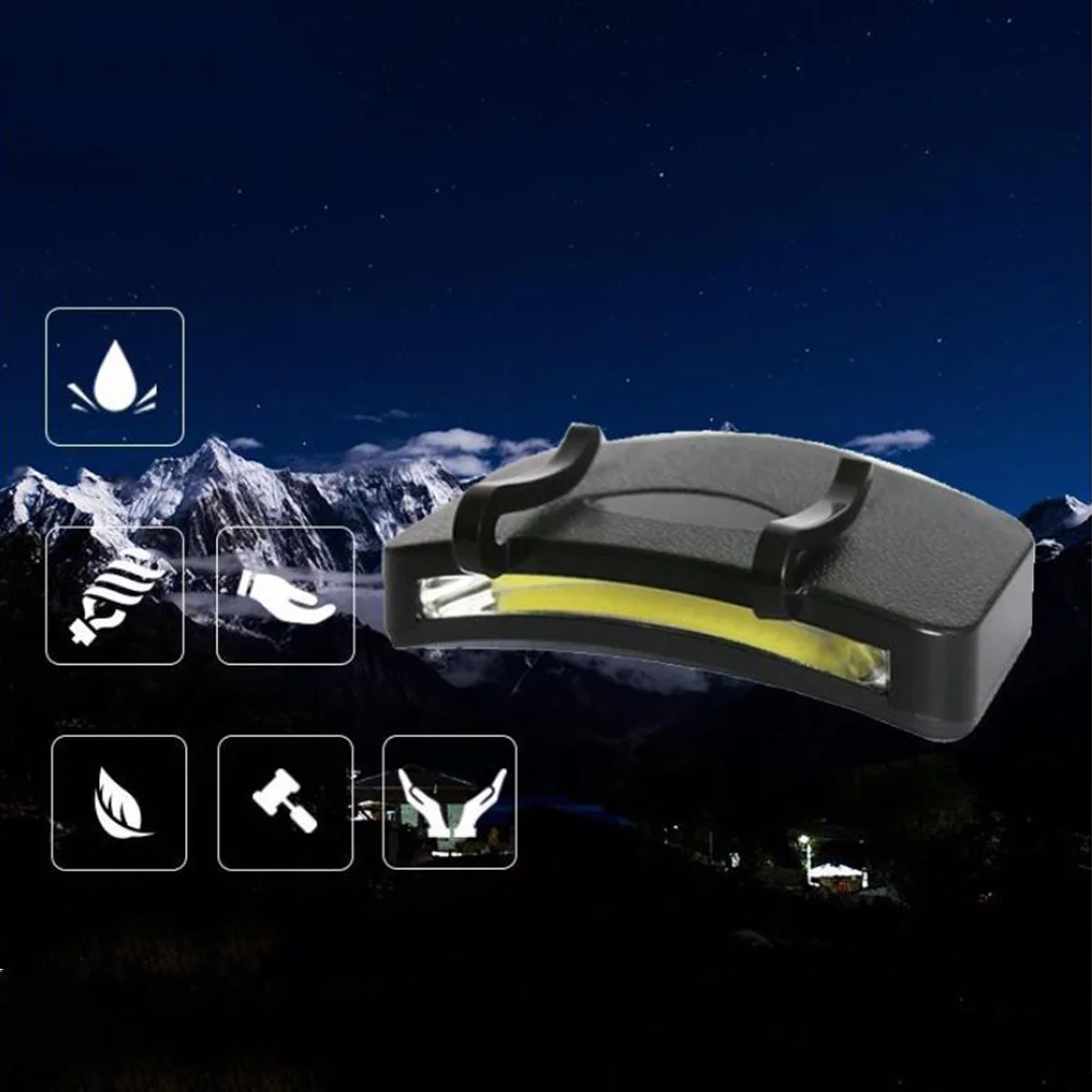 

2 PCS Outdoor Hat Chuck Light Waterproof Hiking Torch Clip on Headlamp for Hats