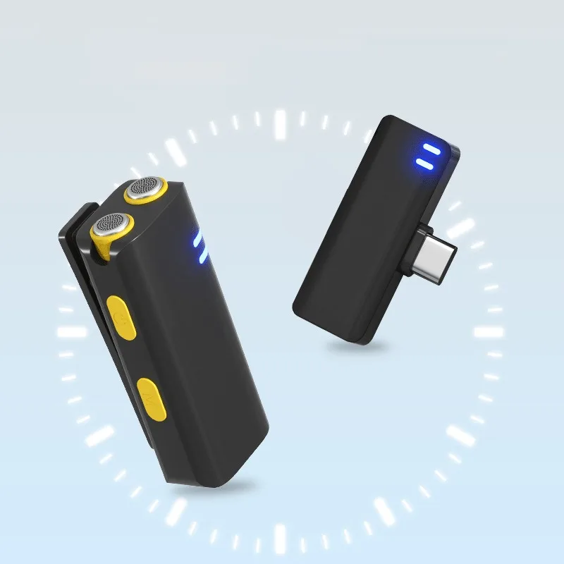 Micrófono de solapa inalámbrico para iPhone 17 16 15 USB C mini con cancelación de ruido para grabación de video, vlog 2