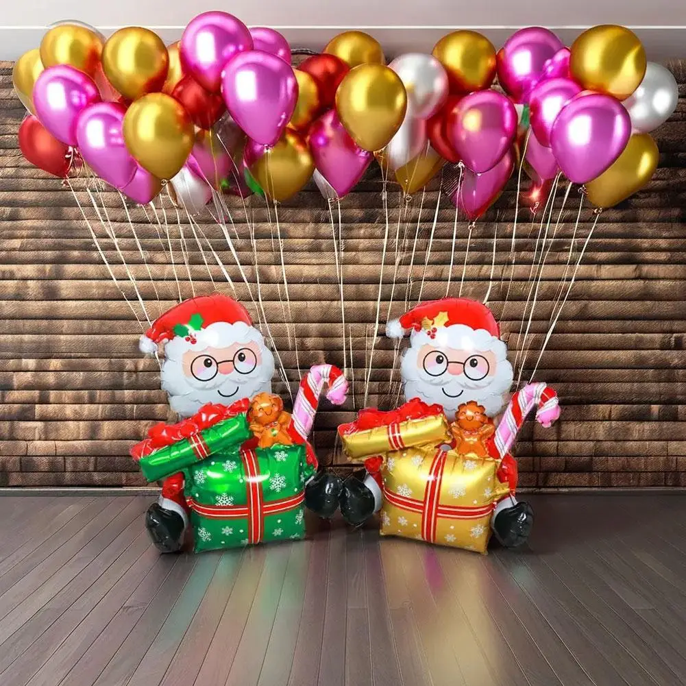 Santa Claus Christmas Series Aluminum Film Balloon Santa Claus New Year Festival Party Decoration Balloon ﻿