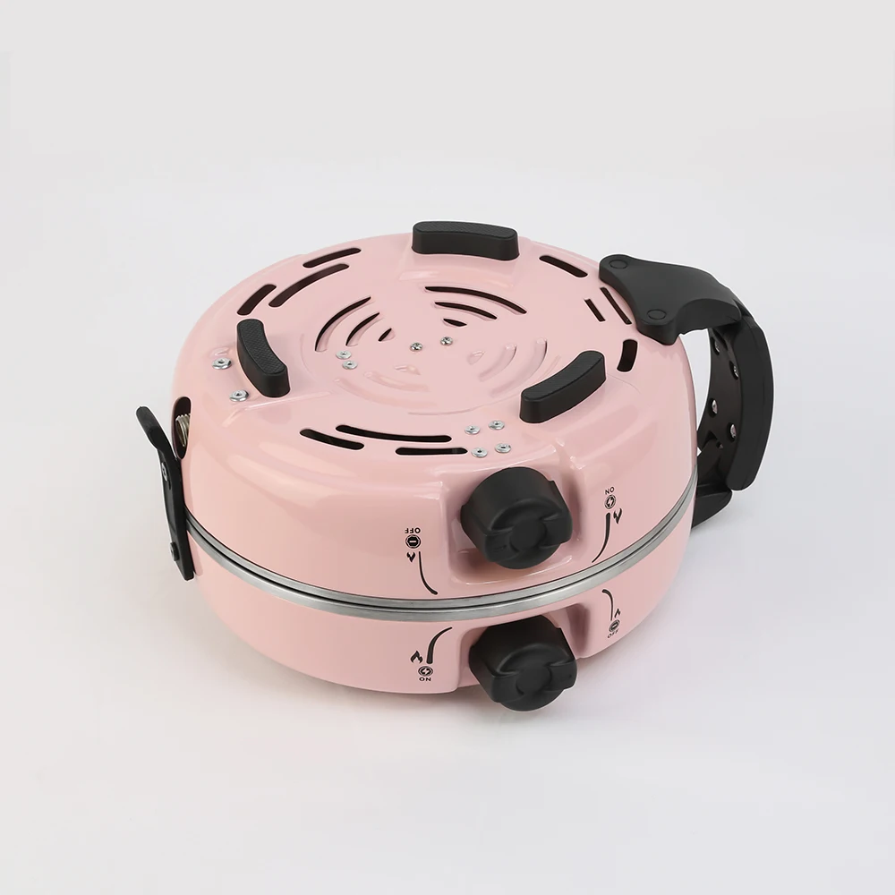 Custom 2-Burner Lightweight Steel Windproof Portable Manual Gas Stove Foldable Propane Butane Furnace Home Use Outdoor