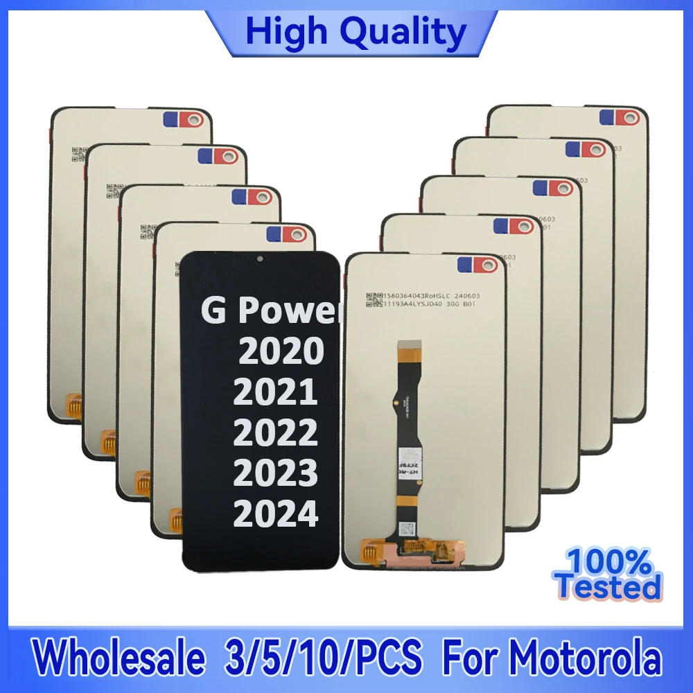

3/5/10 Pieces/Lot For Motorola G Power 2020 2021 2022 LCD For Moto G Power 5G 2023 2024 Screen Display Digitizer Assembly