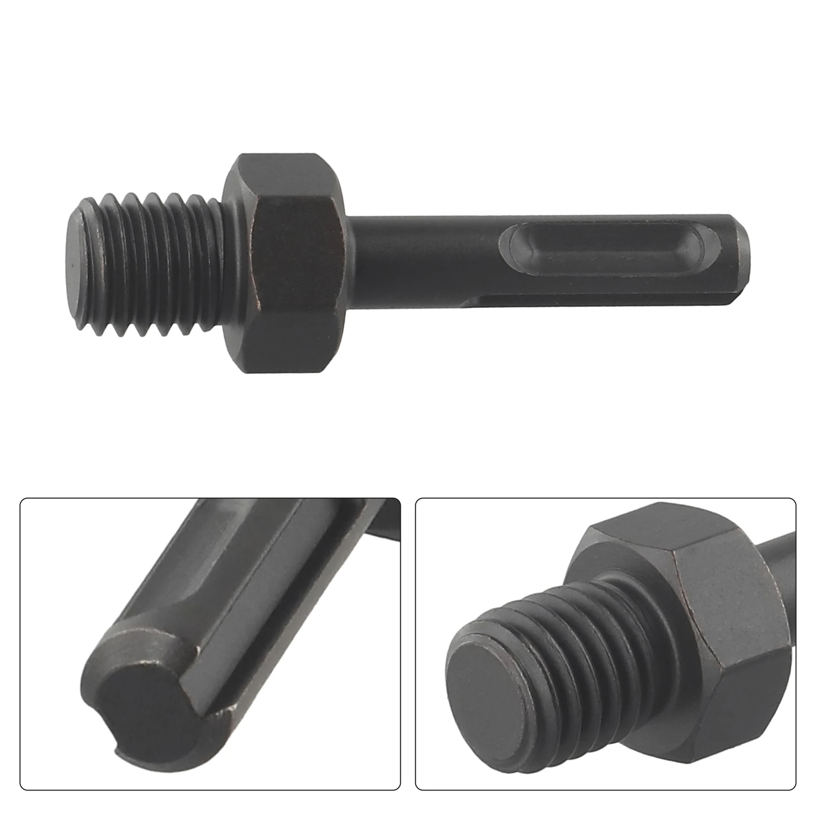 1PC Drill Converters M14/M16 Thread Core Bit Connecting Rod Triangular SDS Shank