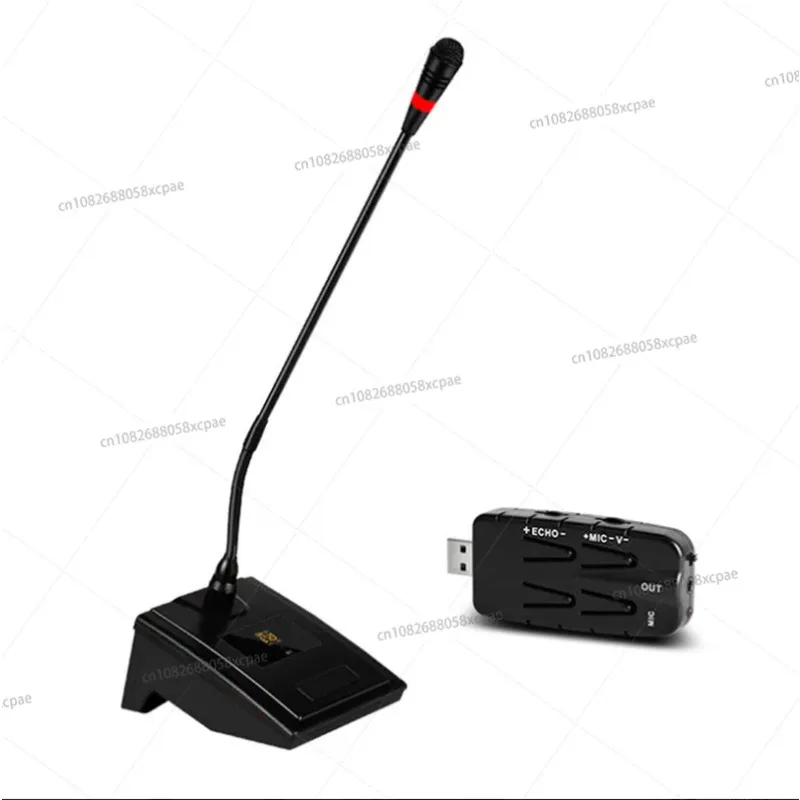 

Wireless Gooseneck Microphone, UHF Conference Microphone with USB Receiver, Suitable for Computers, Laptops, Teaching