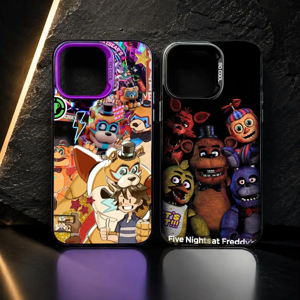 Fnaf Five-nights-At-Freddys Phone Case TPU Soft-Touch Shockproof Case for iPhone 11 12 13 14 15 16 17 Pro Max