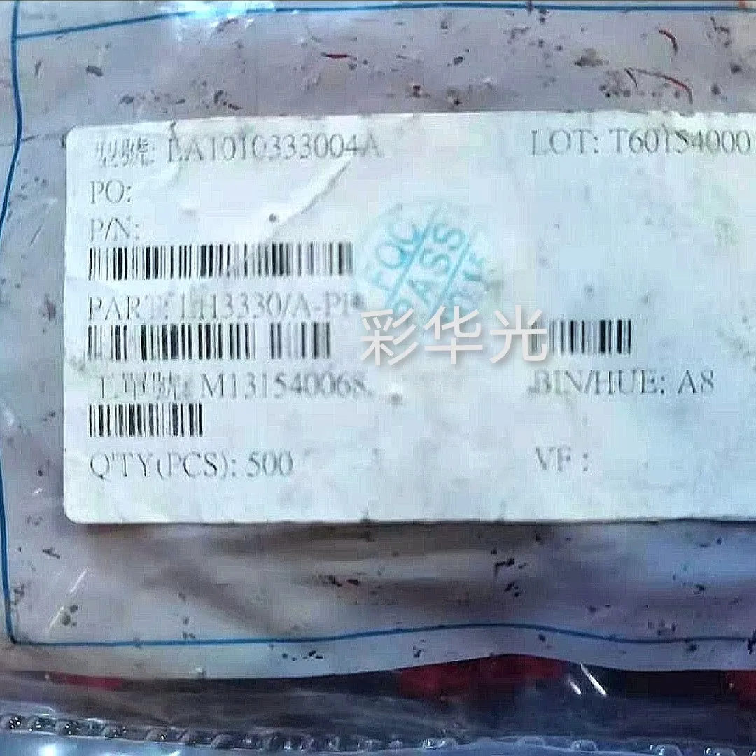 50 قطعة/LH3330/A-PFLED خرزة مصباح 5 مللي متر شعر أحمر أحمر في خط مؤشر صمام ثنائي باعث للضوء