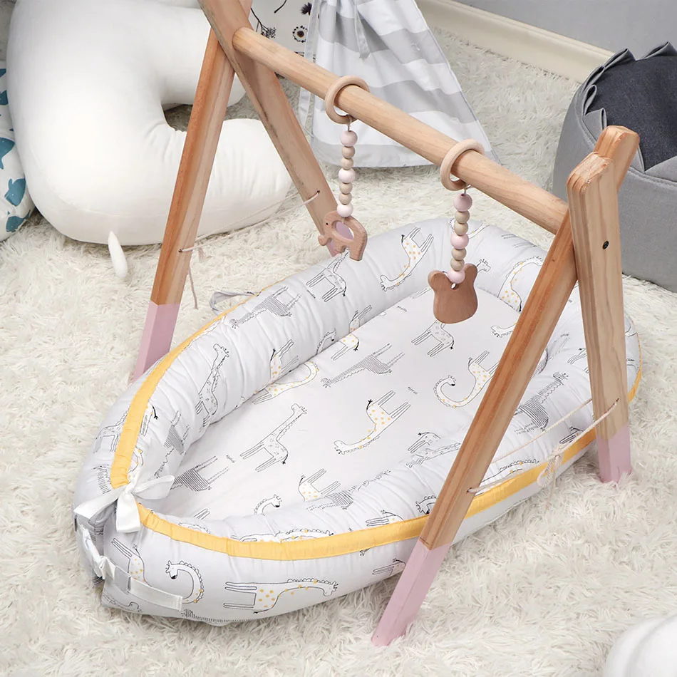 

0-18 Months Baby Nest Bed Newborn Bed Bumper Infant Portable Travel Crib Bassinet Toddler Baby Bedding Mattress 90*50cm