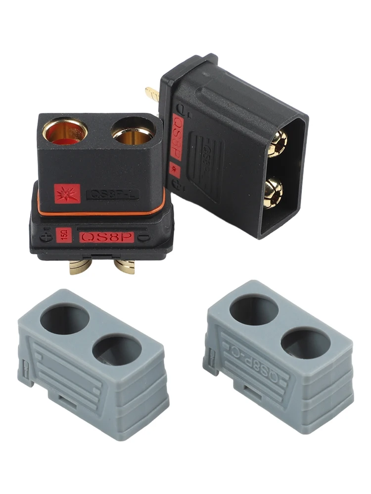 

Разъем для авиамоделей 500В 110А QS8P L с пылезащитной крышкой для модификации аккумуляторов и применения в сильноточных цепях