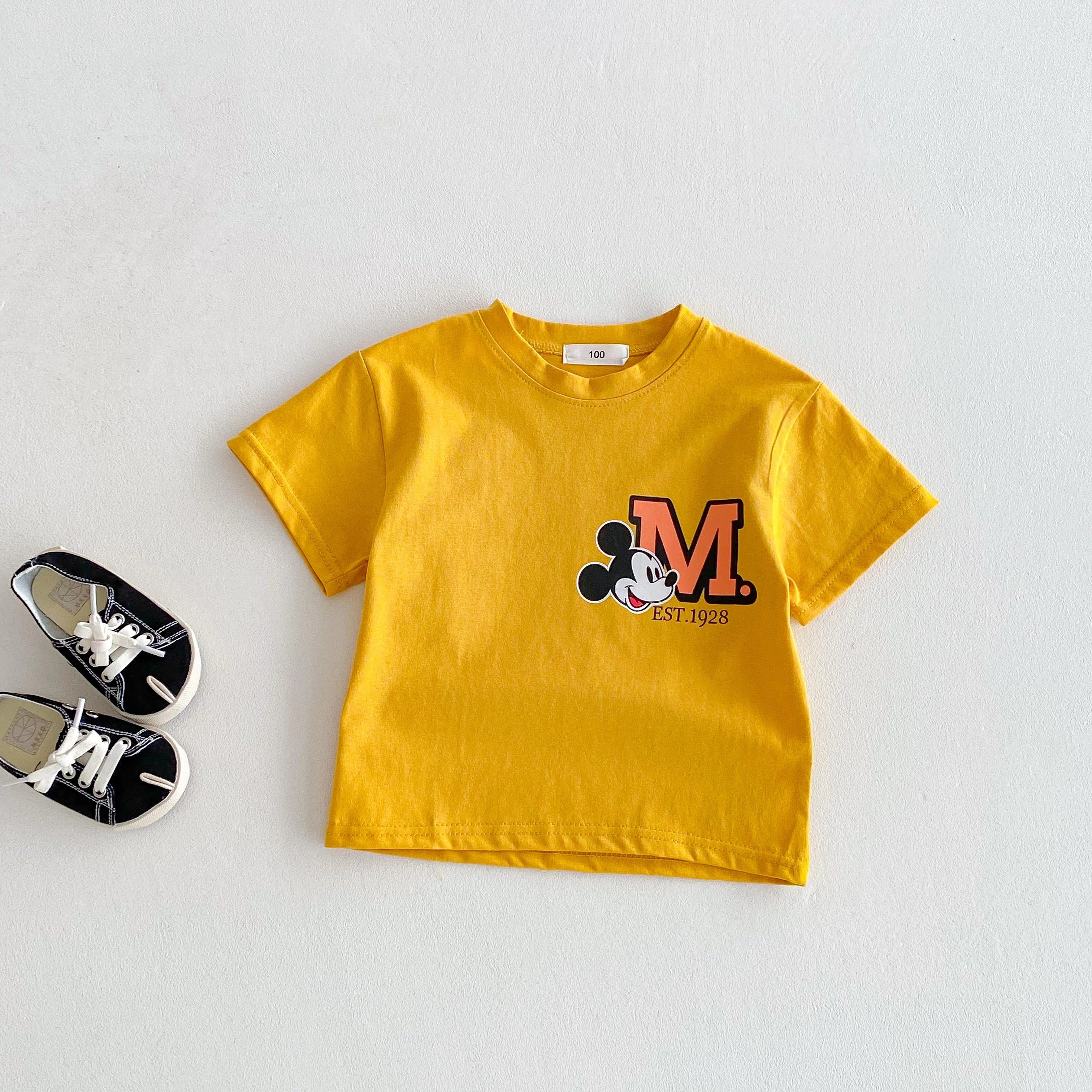 الأطفال القطن قصير الأكمام الأبيض الأزرق الأخضر قميص الأولاد الصيف ملابس الطفل الاطفال الصبي قمم طفل عارضة تي شيرت