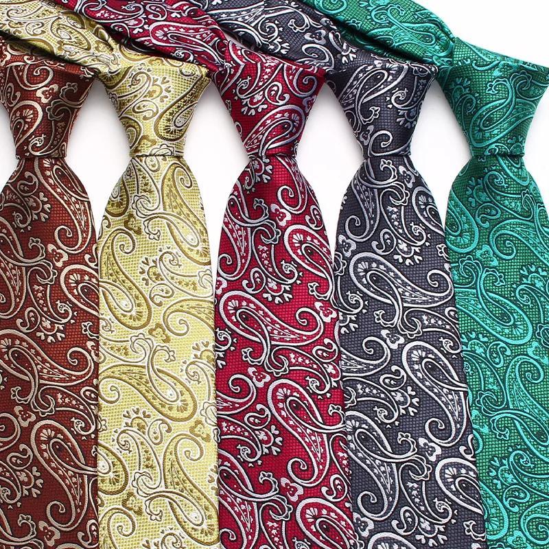 

8cm New Design Wedding Ties for Mens and Womens Business Floral Striped Neck Tie for Party Adult Suit Groom Neck Collar