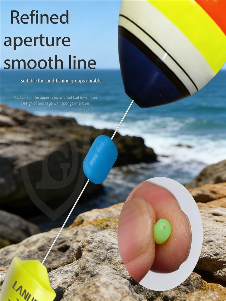

Soft Rubber Anti-Collision Bean Rock Fishing Accessories, Colored Rubber Circular Stopper, Apo Float Cushioning Accessories