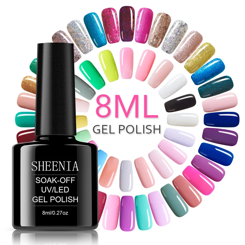 8ml UV Gel Nail Polish No Wipe Top Coat Base Coat Varnishes Nail Gel Primer Long Lasting Soak off UV Gel Nail Art Manicure