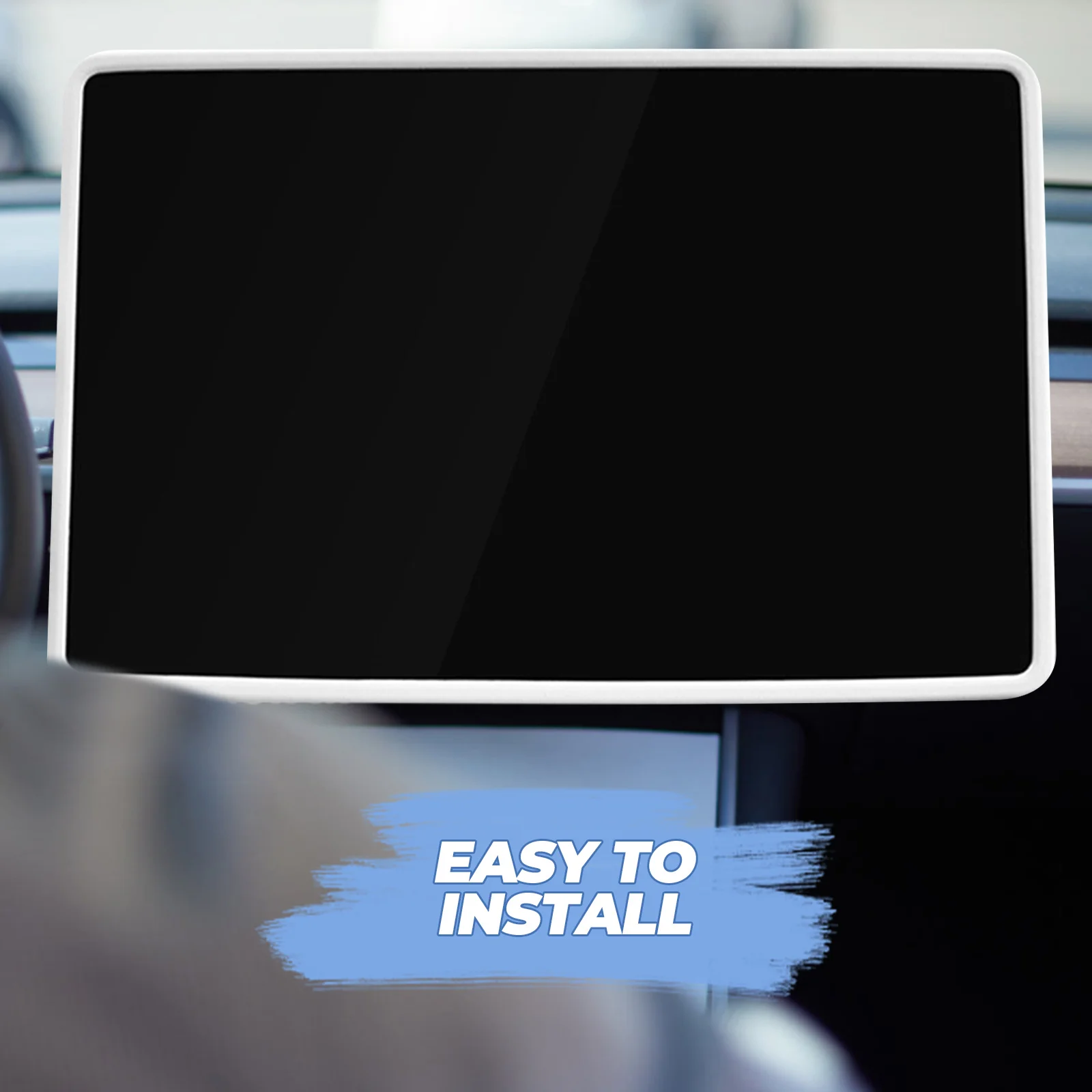 

Central Control Screen Protector Gel Cover For Model Car Accessory GPS Frame Trim Sealing Strip