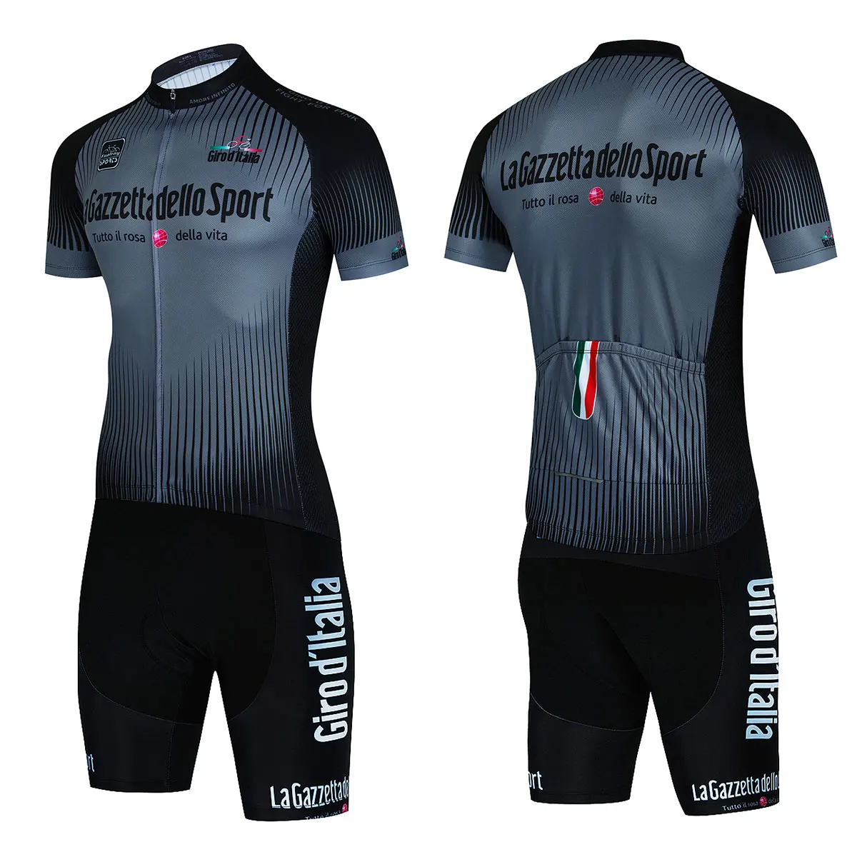 مجموعة ملابس ركوب الدراجات للرجال ، بأكمام قصيرة ، مضادة للأشعة فوق البنفسجية ، ملابس ركوب الدراجة ، دراجة الصيف ، جولة جيرو دي إيطاليا ، 2021