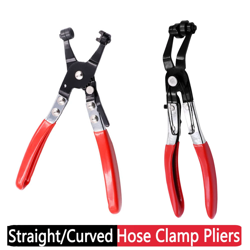 Hose Clamp Pliers Thicker Handle Clamp Puller Enhance Strength Locking Car Hose Clamps Pliers Comfort Flat Band Ring Tube Clamps