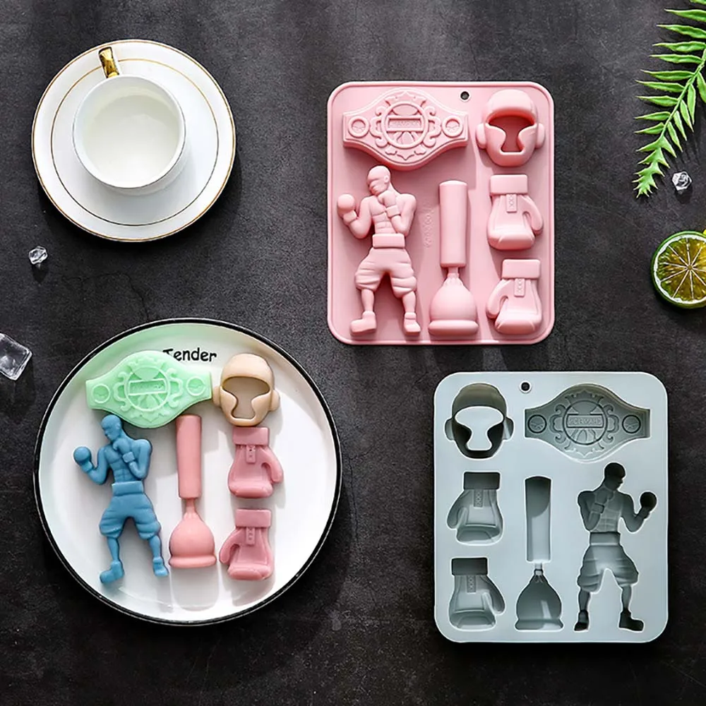 Boxthemen-Silikonformen für Fondant, Schokolade und Harz - Antihaft-DIY-Formen für Kuchen und Süßigkeiten