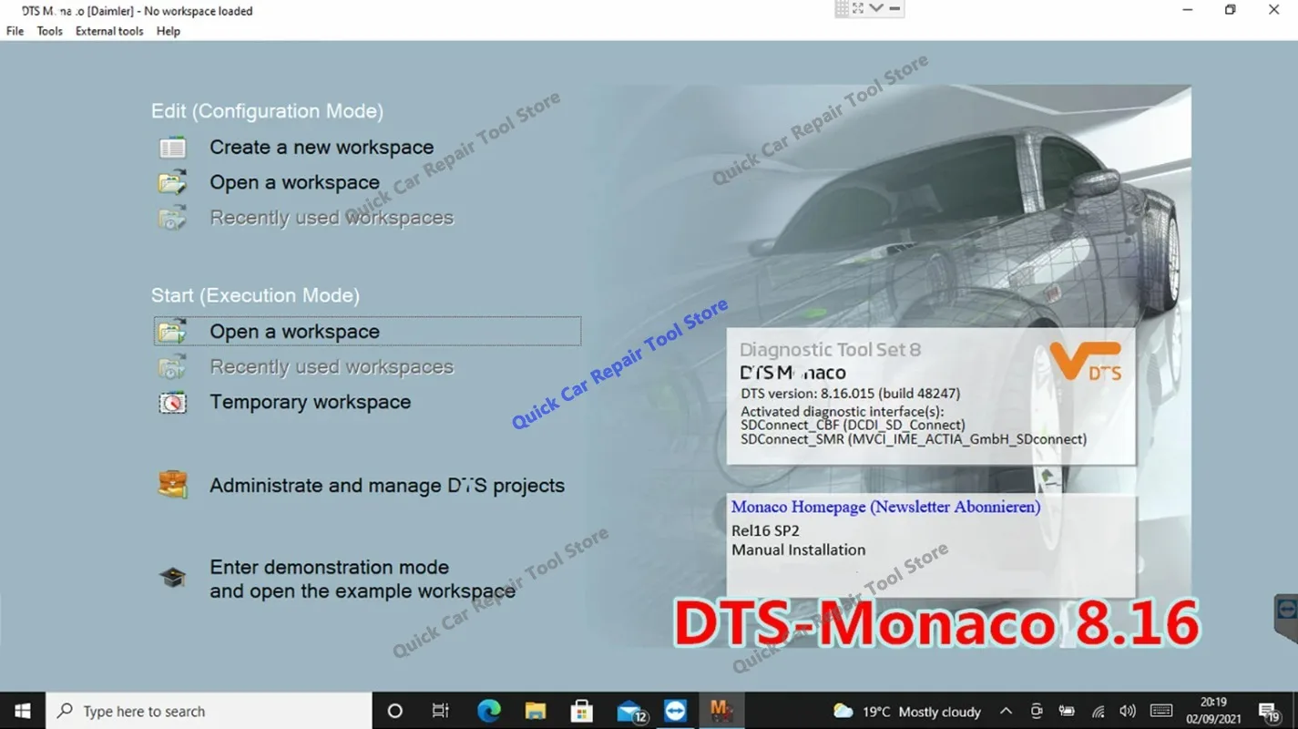 2026 Latest DTS Monaco V9.02 / DTS V8.16 for MB Star C4 Connector C5 multiplexer C6 VCI Free Online Installation and Activation