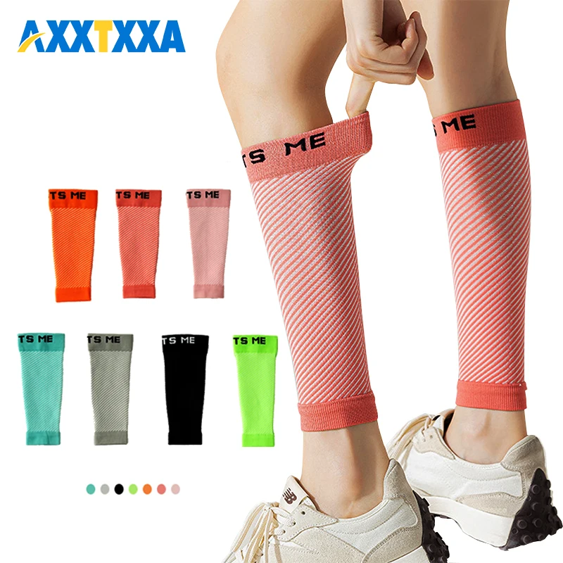 1 Pair Sport Compression Calf Sleeves Men & Women Shin Splint Compression Sleeve 23-32mmhg, Best Footless Compression Socks