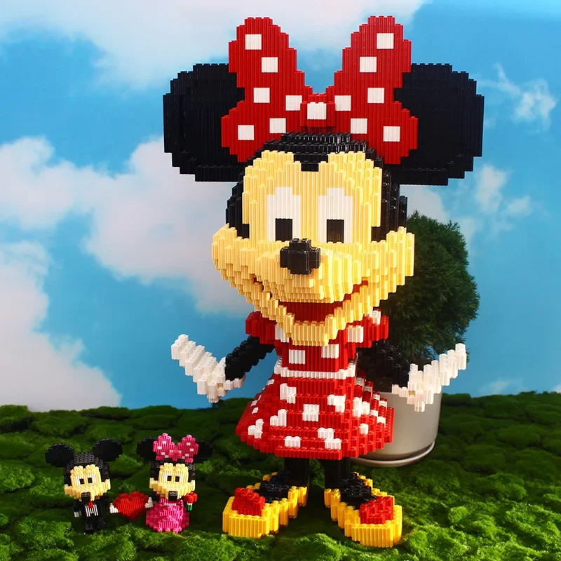 Disney-décennie s magiques Minnie Mouse, modèle Zootopia, briques de connexion assemblées, renard réparateur, histoire, jouets figurines, cadeau de Noël, 64cm