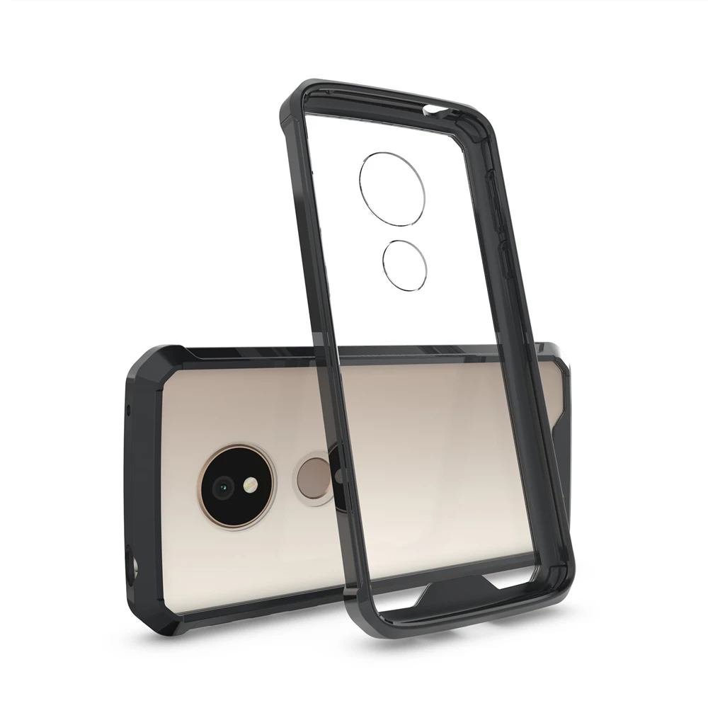 Ultra-Thin Transparent Clear Rugged Bumper Case for Moto G6 Plus G6 Play Shockproof Defender Cover Armor Protective Case Funda