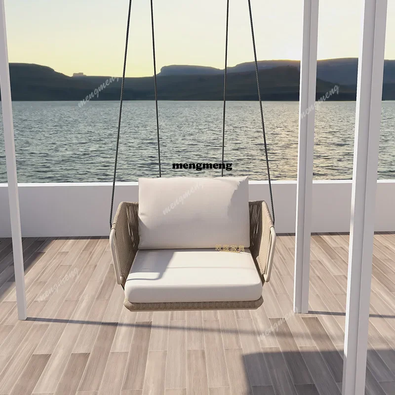 

F182 Homestay Fashion Patio Swings Balcony Leisure Courtyard Villa Patio Swings Comfortable Relax Outdoor Furniture Columpiar