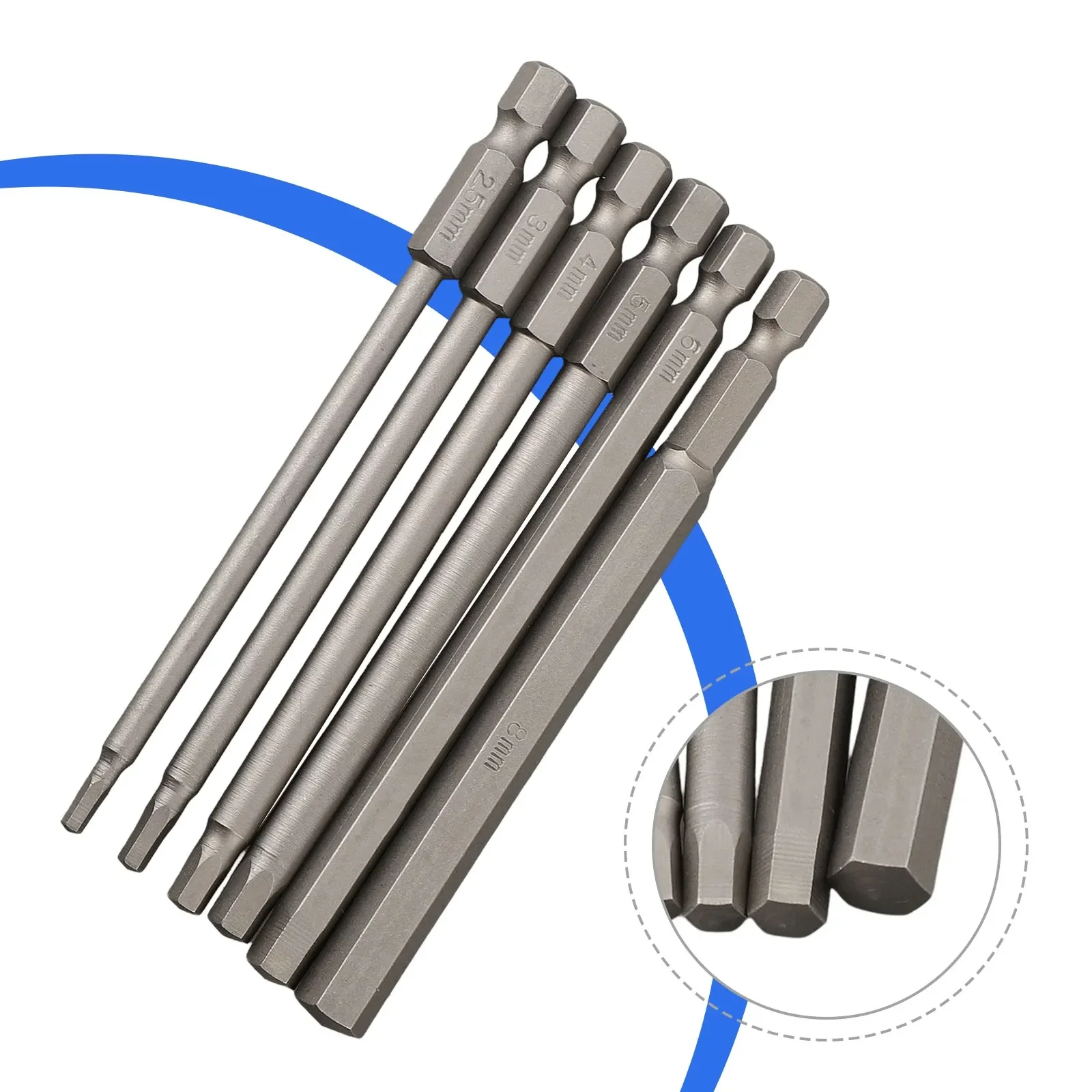 

6 шт., магнитные Биты для отвертки, 100 мм