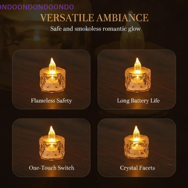 LED Flameless Candles Battery Powered Warm Flickering Light No Smoke for Romantic Proposal Wedding Birthday Party