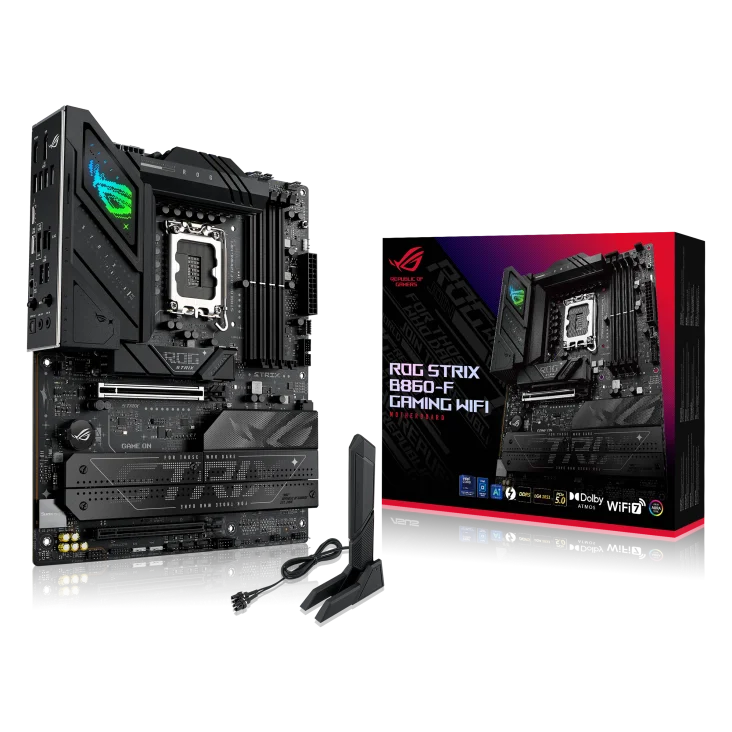 ROG STRIX B860-F GAMING WIFI DDR5 8666MT/s PCIe 5.0 USB 20Gbps Support WIFI7 LGA1851 CPU Ultra 265K 245K 285K