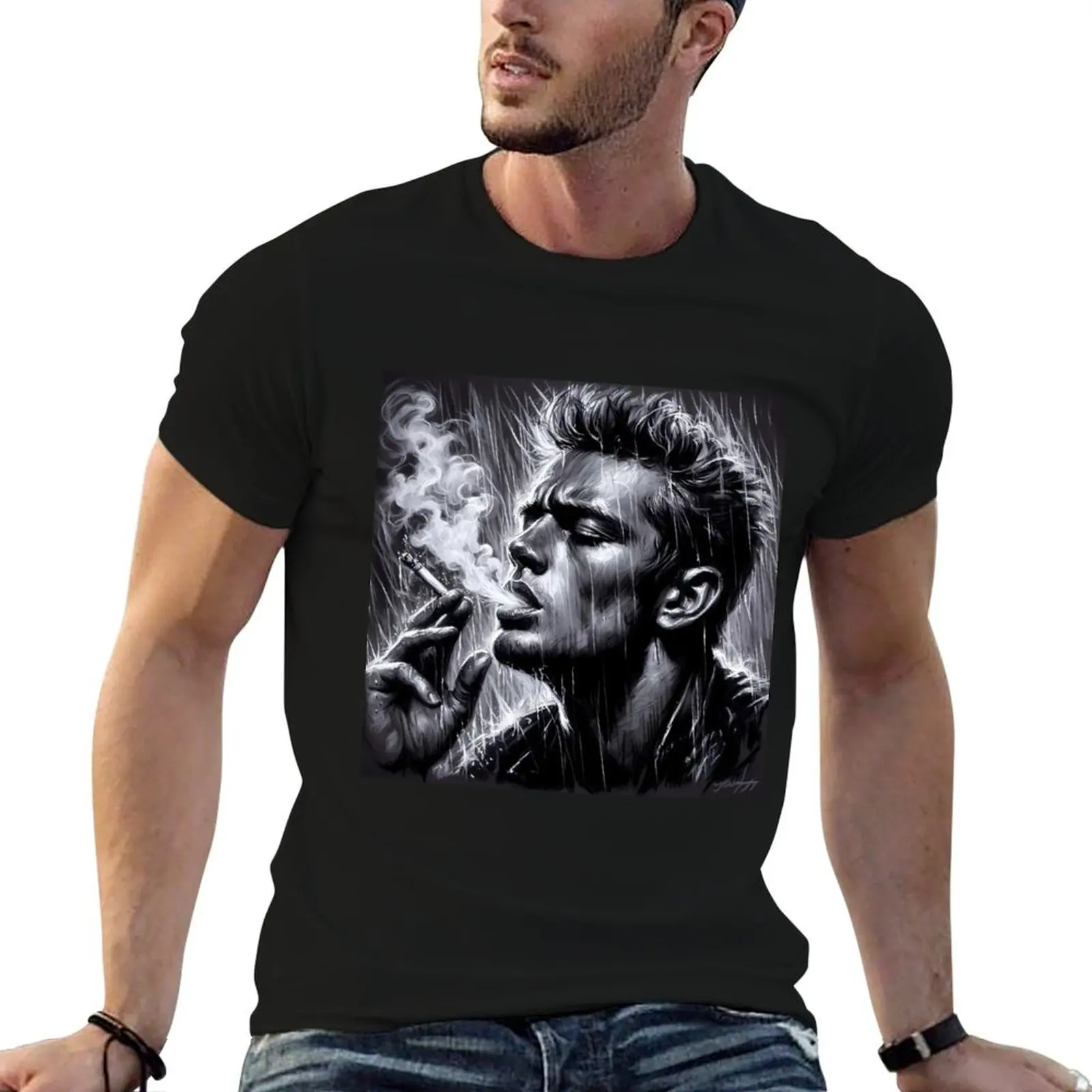 

for shirts graphic tees cotton t shirts James funny man T-Shirt Vintage Dean t