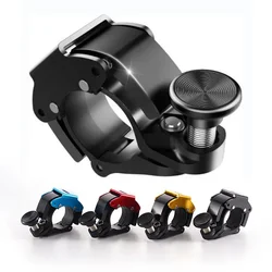 Bicycle Bell Aluminum Alloy Innovative Bike Bell with Loud Sound Handle Compatible with 22.2-23.8 mm for Mountain Road Bike