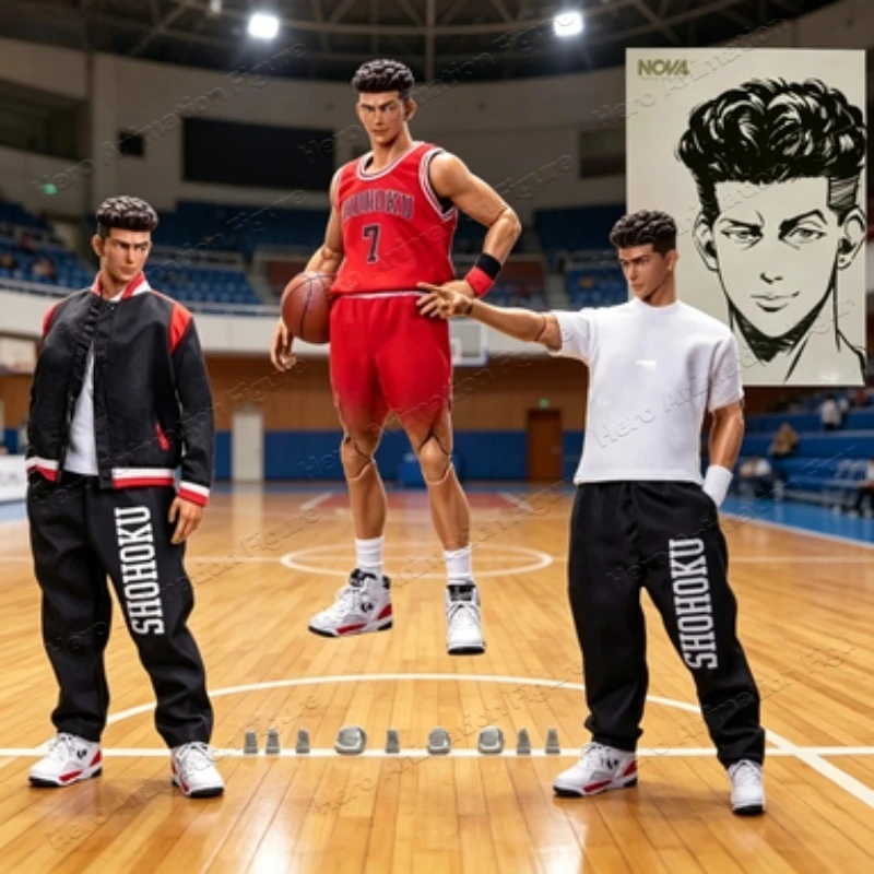 

In Stock 12-inch Genuine NOVA Studio Slam Dunk Master Ryota Miyagi Action Figure NO.7 1/6 Collectible Male Soldier Toy Ornaments