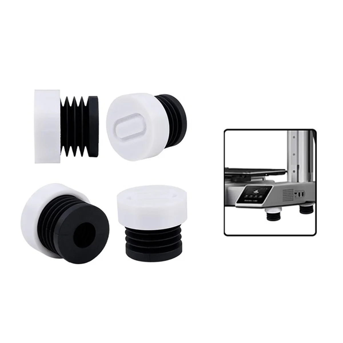 4 قطعة لطابعة Bambu Lab A1 Mini ثلاثية الأبعاد مضادة للاهتزاز وسادة قدم مضادة للانزلاق ومضادة للصدمات وسادة قدم مطاطية مقاومة للغبار