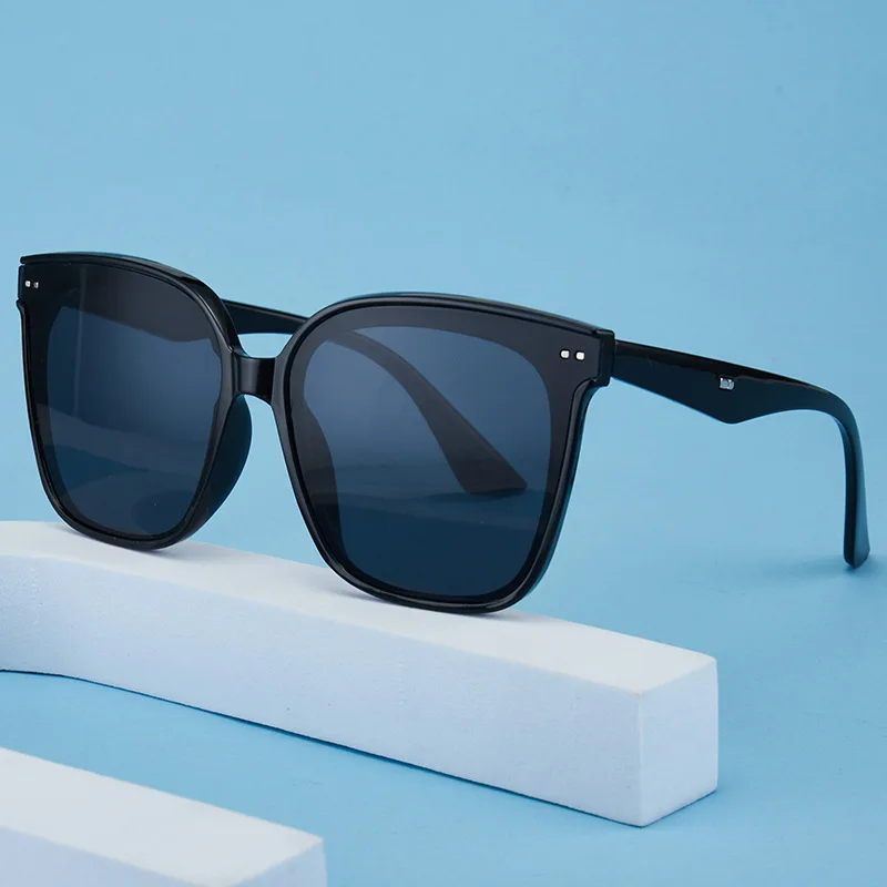 

Fashionable New Korean Style Square Large Frame Glasses Slimming Street Style Versatile Men's and Women's Sunglasses