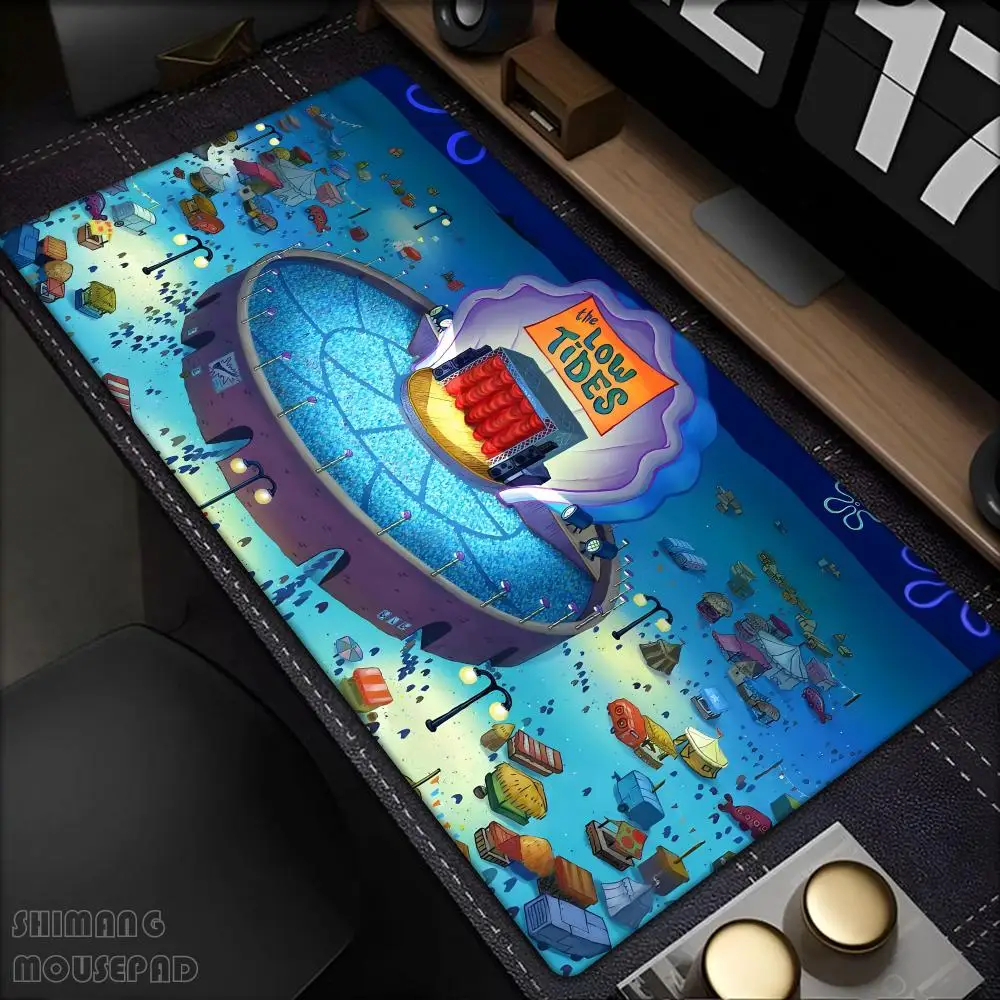 

‌Anime S-SpongeBob SquarePants teclado mouse pad 900x400mm Kawaii desk mat Pc Gamer Gaming Accessories Computer Offices mousepad