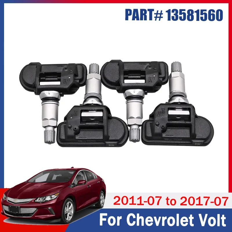 

13581560 Car TPMS 433MHZ For 2011-2017 Chevrolet Volt 2013-2014 Opel Cascada (P-J/SW) Insignia A (G09) Tire Pressure Sensor 4PCS