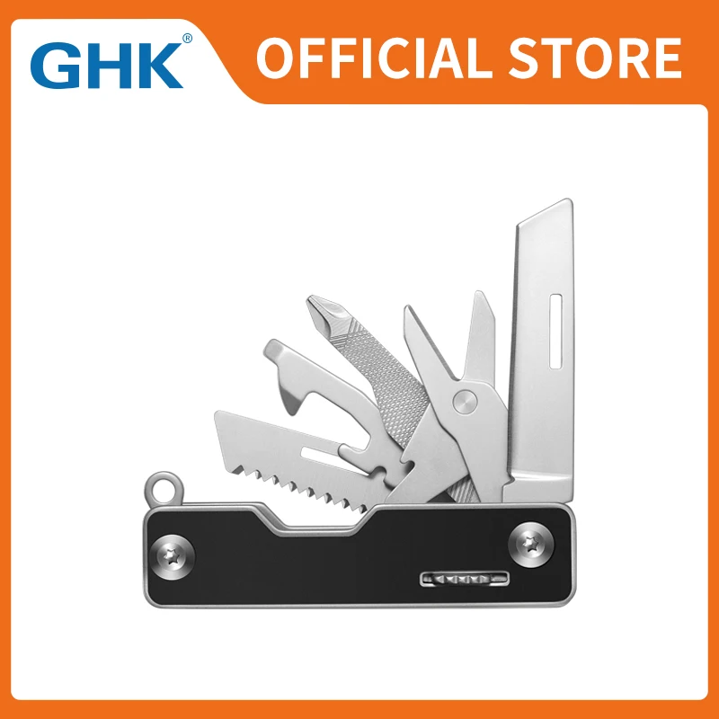 

GHK Official Easy To Carry Portable Stainless Steel Multifunctional Swiss Knife with SIM Card Tool