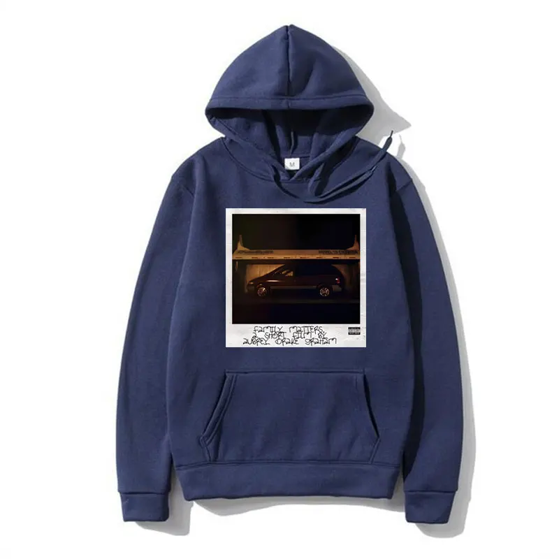 Rapper Drake Family Matters Print Hoodie Fashion Hip Hop Harajuku Sweatshirt Casual Oversized Long Sleeve Hoodies Men's Women's
