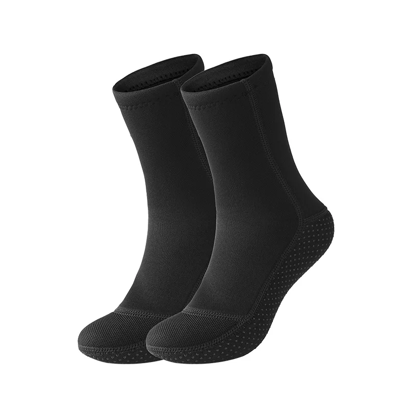 

3mm Thickness Diving Use Men's Antislip Wear-Resistant Socks Middle Tube Breathable Fast Dry Thermal Bottoms Swiming Accessories